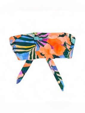 Tropical Bandeau Bikini Top